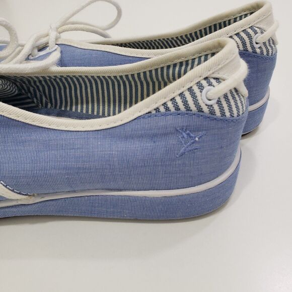 Grasshoppers Womens Casual Blue Canvas Walking Shoes, Size 7W - Picture 7 of 8